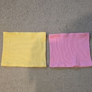 Free People Seamleas Tube Tops - Set of 2